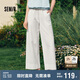 森馬（Semir）休閑褲女寬松闊腿褲顯腿長時(shí)尚百搭2025夏季花邊褲子107425127060