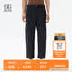 KOLON SPORT/可隆露營(yíng)褲 男女同款戶外運(yùn)動(dòng)耐磨日常通勤防潑水長(zhǎng)褲 LULP4AT520-BK 黑色 XL 180/86A