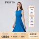 PORTS寶姿春夏新品女裝正常小領(lǐng)型無(wú)袖中長(zhǎng)連衣裙LM8D194MWB014 GALACTICA BLUE S (4)