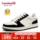 楓葉（leaveland）板鞋男女同款時(shí)尚夏季新品休閑鞋情侶百搭小白鞋防滑透氣鞋子男 白黑(皮鞋碼) 41 (255mm)