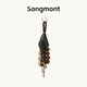 Songmont【蔣奇明同款】山下有松棱佑種掛飾新中式設(shè)計師款時尚配飾包掛 煙墨黑（白鋼五金） 現(xiàn)貨