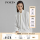 PORTS寶姿 商場(chǎng)同款新品女裝氣質(zhì)慵懶綁帶襯衫LL8B007KWT003 奶白色 M (6)