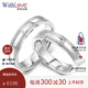 WithLove唯愛品越 白18K金鉆石情侶對(duì)戒 珠邊結(jié)婚戒指 愛的契約 【女戒】Pt950鉑金/定制