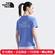 The North Face北面短袖T恤女25春夏新款戶外運(yùn)動(dòng)吸濕透氣休閑速干防曬衣8CYX 0YI/藍(lán)紫色 XL /170/96A