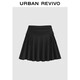 UR【HOT】2025秋季新款女裝潮流褶皺雙蝴蝶系帶半裙UYV550074