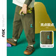 ASK JUNIOR男童褲子2025秋裝小童工裝風(fēng)純色長(cháng)褲運動(dòng)跑步褲 綠色 110