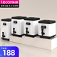 lecon/樂(lè)創(chuàng)奶茶桶帶溫度計(jì)商用保溫桶大容量豆?jié){冷熱茶水桶奶茶店 6升【升級(jí)溫度顯示】