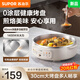 蘇泊爾（SUPOR）電餅鐺家用煎烤機(jī)單面煎餅鍋三明治烙餅鍋早餐機(jī)煎烤機(jī)電火鍋多功能涮烤加深烤盤 JT30A819