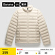 蕉內(nèi)（Bananain）氫氣301A女士輕薄羽絨服保暖防水防風(fēng)24秋冬季新款顯瘦內(nèi)搭外套 【女士立領(lǐng)】麩麥 L