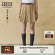Teenie Weenie小熊女裝半身裙2025年夏季新款學院感少女俏皮百褶裙 卡其色 S