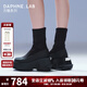 DAPHNE LAB【吳海媛萬(wàn)妮達同款】方糖厚底短靴 早秋復古時(shí)尚切爾西襪靴女 經(jīng)典黑【博主同款】 37
