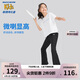Skechers斯凱奇兒童喇叭褲女童緊身高腰夏季防曬兒童高彈運(yùn)動褲P323G052