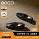 愛步（ECCO）高跟鞋女 一腳蹬粗跟淺口單鞋 型塑35方頭290943 黑色38