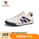 駱駝（CAMEL）德訓(xùn)鞋休閑板鞋百搭復(fù)古經(jīng)典平底小白鞋 G14A547721 白/藍 40 