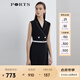 PORTS寶姿 商場同款新品女裝無袖西裝收腰連衣裙三醋纖LL8D272KWB008 黑色 XL (10)