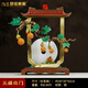 夢(mèng)佳家畫(huà)（MEJJHUA）五福臨門(mén)銅葫蘆擺件玉石平安扣搬家禮物喬遷新居客廳玄關(guān)高檔裝飾 五福臨門(mén) 39*20*42CM