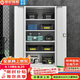 世紀(jì)兆輝工具柜工廠車間重型工具柜儲(chǔ)物柜零件柜工具存放柜 灰白五層