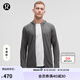 lululemon丨Surge Warm 男士拉鏈連帽衫 LM3DH1S 海鷗灰蒸汽灰混色 L
