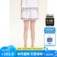 ELLE KIDS童裝 法式立體刺繡女童夏季新款度假風(fēng)背心/短褲可選 白色-短褲 150