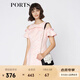 PORTS寶姿 秋季新品女裝露肩短袖連衣裙SA9D032GFD026 淺粉 L (8)