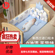 優(yōu)樂博嬰兒床實(shí)木無漆寶寶床嬰兒拼接床可移動多功能新生兒bb床 床圍5件 床圍5件套+椰棕床墊+蚊帳+護(hù)理臺