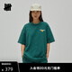 UNDEFEATED五條杠官方春季新品美式潮流LOGO拳套寬松落肩短袖T恤 綠色 M