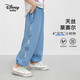 Disney baby迪士尼女童天絲牛仔褲兒童褲子中小童裝輕薄透氣防蚊褲夏 淺藍(lán)120