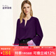 迪菲麗格純色歐美氣質(zhì)高級(jí)感襯衫女2024夏季新款顯瘦顯白通勤襯衣 圖片色 2XL