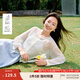 茵曼（INMAN）【天絲】茵曼彩扣白針織開衫女2025年夏季新款淡人穿搭鏤空薄罩衫 白色 M