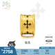 周生生王安宇同款 信念黃金轉(zhuǎn)運珠 足金XL串珠 86640C定價 信念