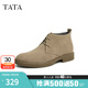 他她（TATA）男士靴耐磨舒適復(fù)古時(shí)尚沙漠靴加絨皮翻毛男靴休閑皮鞋VVX03DD2 駝色 41