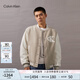 Calvin KleinJeans春秋男士ck休閑通勤學(xué)院風(fēng)撞色拼接刺繡棒球服外套J324433 PED-奶茶咖 M