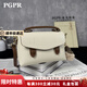 PGPR包包女士2025新款夏季劍橋包真皮女包感小包單肩手提包斜挎包 奶昔白