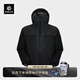 KAILAS凱樂(lè )石6000GT羽絨服男800蓬鵝絨石墨烯保暖FLT防風(fēng)連帽登山服 玄青黑 M