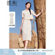 香影波西米亞風(fēng)鏤空套裝裙子女2025夏季新款米色流蘇半身裙兩件套 米色 均碼 S