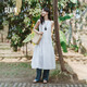 森馬（Semir）連衣裙女海邊度假掛脖兩穿長(zhǎng)裙2025夏季蝴蝶結(jié)初戀裙109325114011