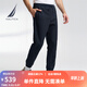 諾帝卡（NAUTICA）【商場(chǎng)同款】男裝秋冬款磨毛帶彈保暖運動(dòng)休閑衛褲男KO3412 藏青4NV XL
