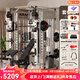 研博（YANBO） 史密斯機家用多功能綜合訓(xùn)練器健身器材龍門架臥推架深蹲架商用 裸機+60G鈴片+臥推凳【包安裝】