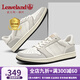 楓葉（leaveland）防潑水男鞋春夏新品真牛皮透氣板鞋男輕便軟底男女同款情侶小白鞋 白/灰（皮鞋碼） 43 (265mm)