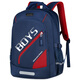 愛(ài)迪生發(fā)明家初中生書(shū)包大容量護脊背包高中大學(xué)生防潑水雙肩包 w26-2 寶藍紅