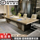 高端大氣大型會(huì)議桌長桌輕奢高檔會(huì)議室商務(wù)簡約現(xiàn)代接待洽談桌椅 3660x1400x760mm（會(huì)議桌）