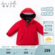 戴維貝拉（DAVE＆BELLA）女童羽絨服男童90絨保暖羽絨衣兒童冬裝幼兒新年寶寶冬季外出服 中國紅DB16448 120 cm（建議身高110-120cm）