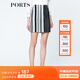 PORTS寶姿  新品商場同款女裝經(jīng)典LOGO提花包臀半裙SN8S018HFD060 白/黑色 S (4)