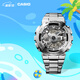 卡西歐（CASIO） G-SHOCK 金屬系列小鋼炮GM-110時尚運動男士手表防水防震 GM-110D-8APR【不銹鋼表帶】
