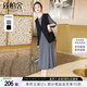 絲柏舍港風(fēng)套裝2025春夏新款女裝減齡短袖馬甲搭連衣裙兩件套