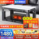 爐旺天然氣取暖爐取暖桌氣電兩用取暖茶幾升降電暖爐語音電暖桌家用客廳長方形烤火桌燃氣取暖器烤火爐 【店長推薦】1.38瑞隆 白【雙爐頭 氣電兩用】