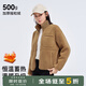 拓路者（Pioneer Camp）女款仿羊羔絨加厚外套女顆粒絨立領(lǐng)抓絨衣冬季保暖時(shí)尚簡(jiǎn)約開(kāi)衫 咖色 S