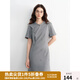 獨(dú)束大碼女裝2025夏季新款改良新中式連衣裙微胖mm收腰顯瘦A字裙 暮云灰 3XL （尺碼：5）