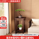 小匠材實(shí)木中式花臺(tái)陽(yáng)臺(tái)架子中古風(fēng)置物架落地式裝飾擺件客廳多層花架子