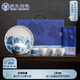 蘇氏陶瓷（SUSHI CERAMICS）國潮青花萬重山提梁壺茶盤一壺4杯配干泡盤功夫茶具套裝禮盒J0975